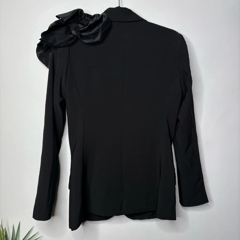 New Nova Luxe Suit Blazer Jacket Floral Appliqué Fashion Nova Evanna - Picture 6 of 6